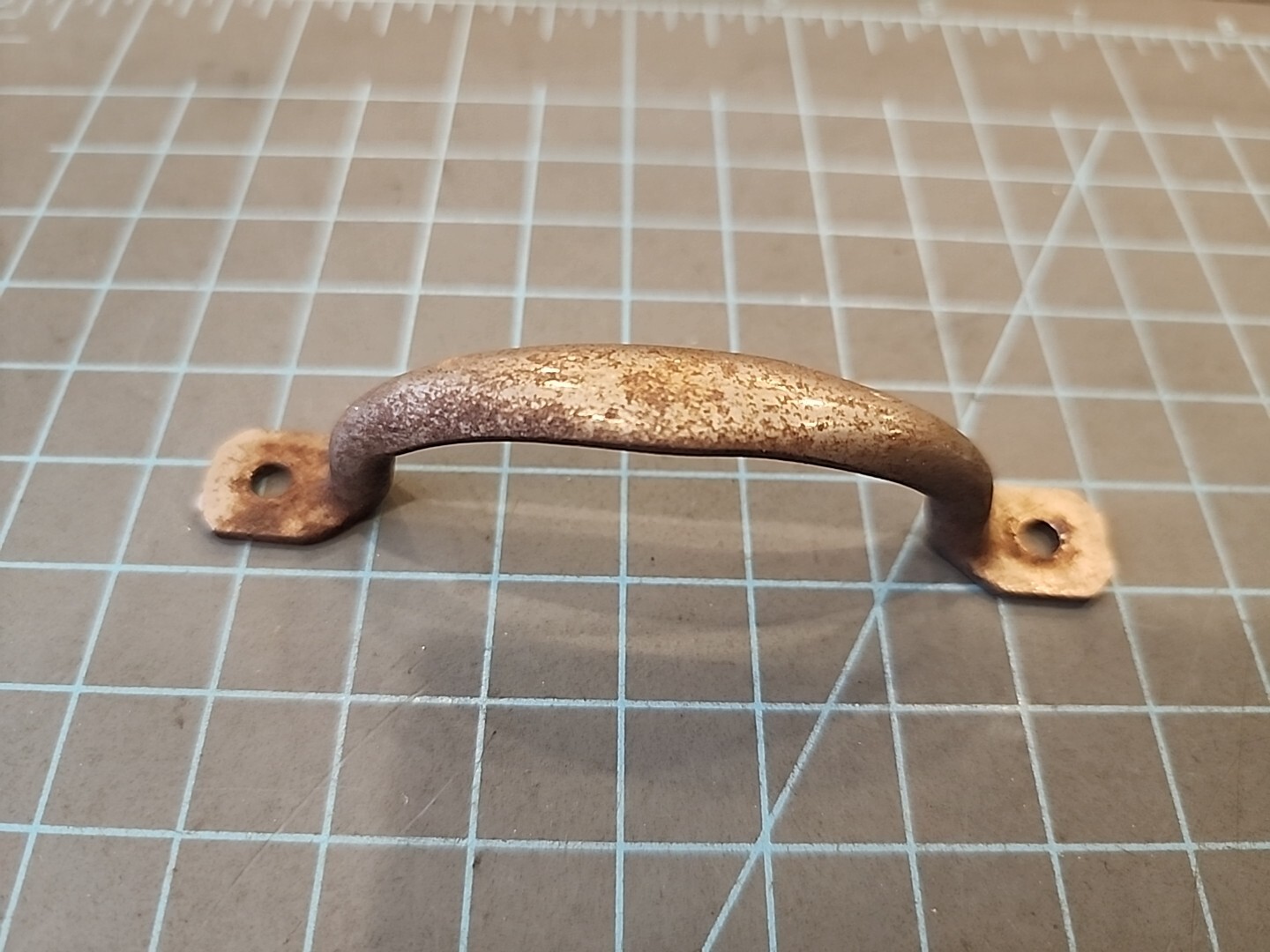 Rusty Metal Drawer Pull Handle Screen Door Cabinet Hardware Small - mjkAA