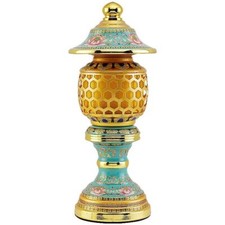 1pairs 23cm LED Lotus Lamp Buddha Lamp God Wealth Lamp Lucky Household Buddhism