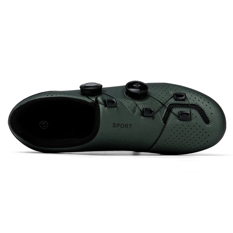 Zapatos de ciclismo MTB para hombre autobloqueantes de carbono calzado de bicicleta de montaña tacos SPD Foto 4 de 4