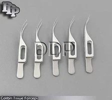 Colibri Tissue Forceps 1x2 Teeth Eye Microsurgery Instruments 5 Pieces