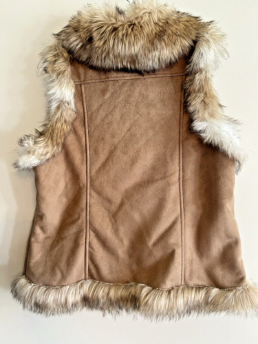 Scully Women's Faux Fur/Suede Vest Western Ranch Rodeo - Picture 2 of 7