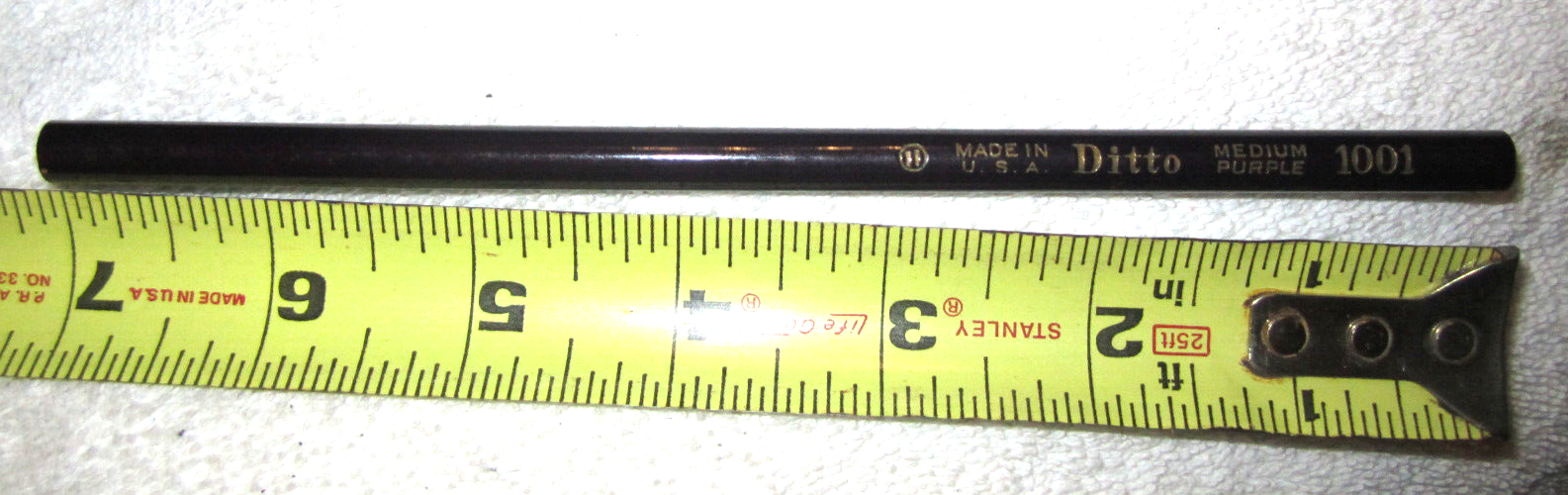 1001 Ditto USA medium purple 1001 pencil,unused,RARE VTG