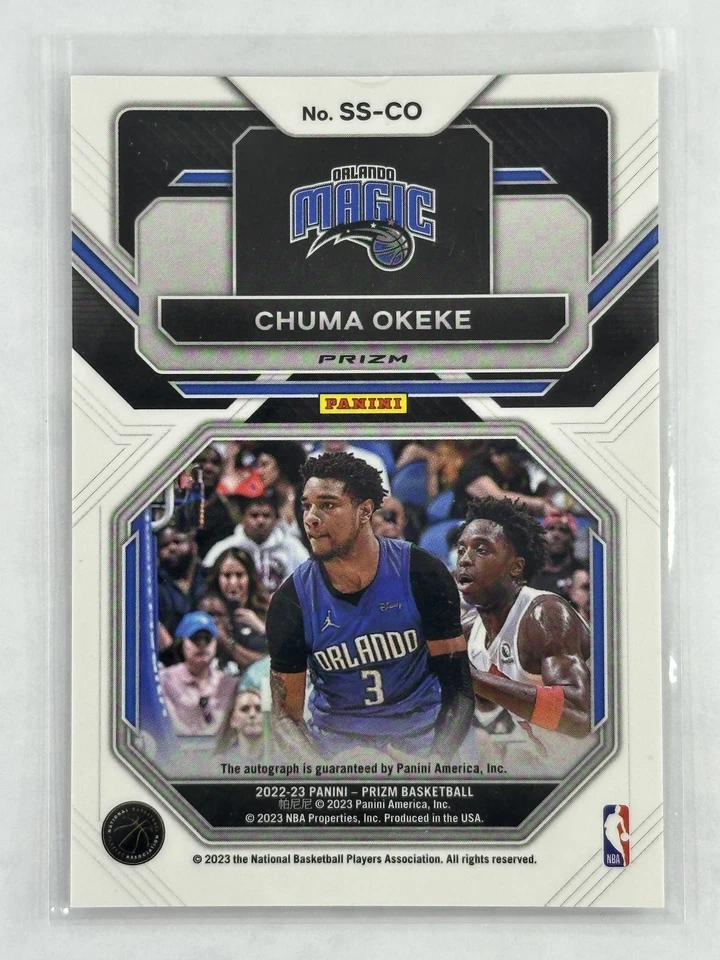 2022-23 Panini Prizm Chuma Okeke Sensational Signatures Prizm - Image 2 of 2