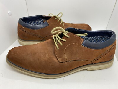 Freeman Men's Loafer Shoes Sz 12 Tan Dorian F220028 Lace Memory Foam