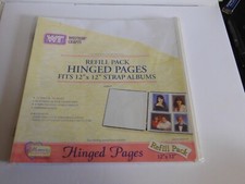 Westrim Crafts Hinged Pages Refill Pack - fits 12"x12" Strap Albums 11 sheets