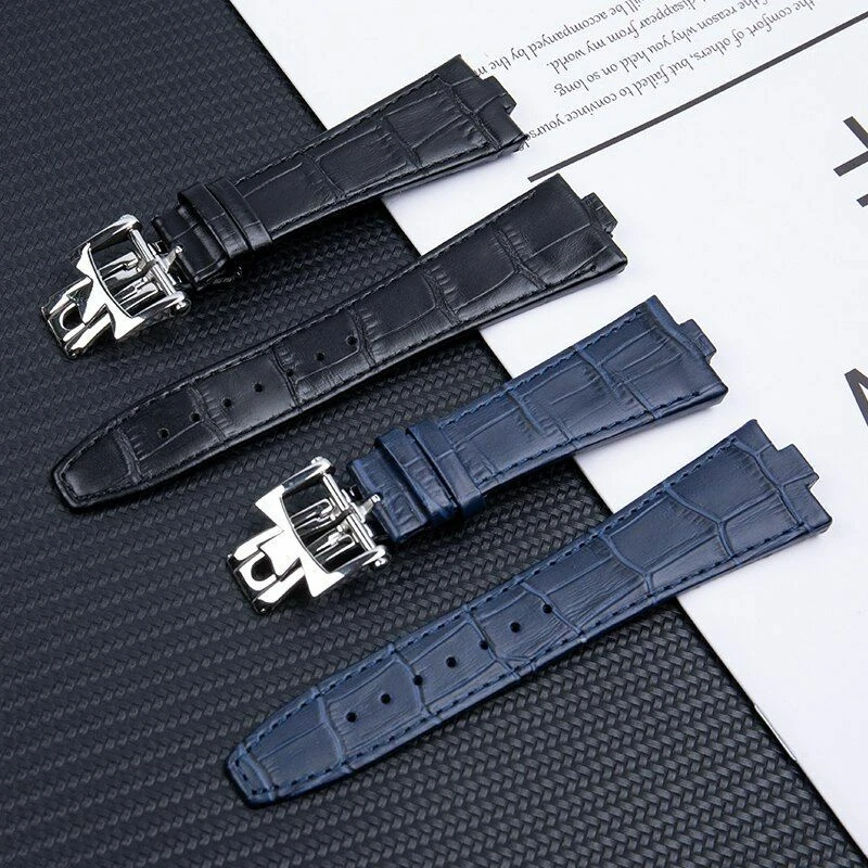 25mm 9mm Genuine Leather Watch Band Strap fits VACHERON CONSTANTIN