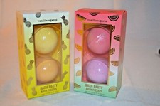 U PICK Bath PARTY 2 PC Watermelon or PINEAPPLE BATH Party BOMB Fizzers Pink New