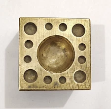 Vintage Bronze Jewelry Die Mold/Mould India Hand Engraved For Jewellery Making