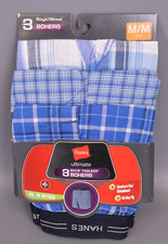 Hanes Boys Ultimate Yarn Dye Boxer M 10-12 multicolor Pack of 3