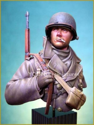 Young Miniatures - US Soldier Ardennes 1944 - 1/10th Resin Bust ...