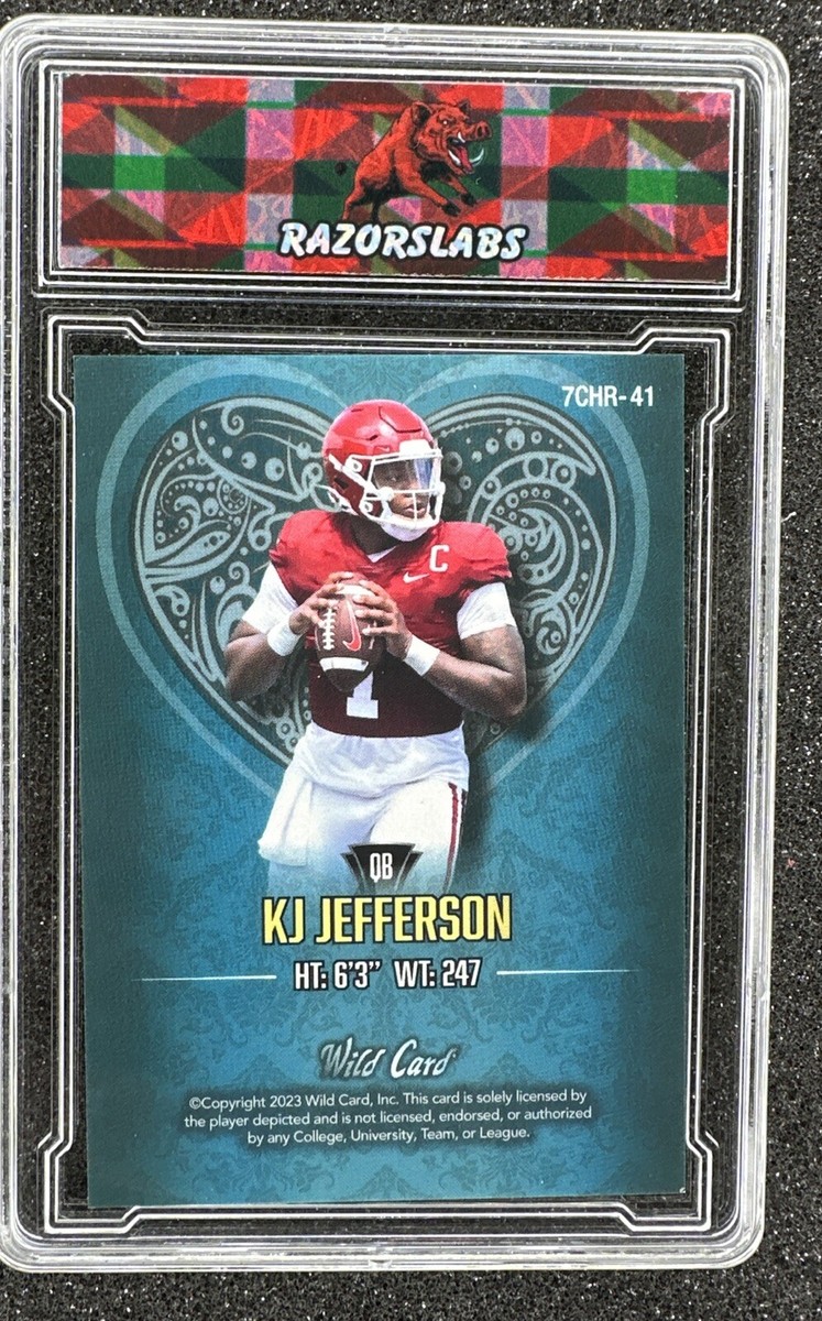 KJ JEFFERSON 2023 Wild Card Card Studs #7CHR-41 3/4 Arkansas