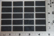 0236.30 - 20 SLATE GRAY 1/2" x 1" BULLSEYE 3mm GLASS 90 COE TESTED COMPATIBLE