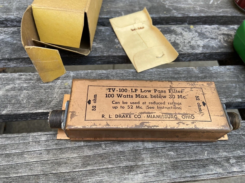 RL Drake Novice Class TV-100-LP Low Pass Filter Designed for 75 Watt HF Rigs NOS - Image 2 of 4