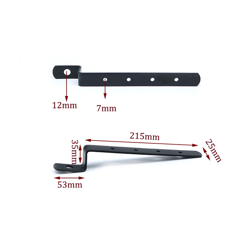 Universal Saddle Bag Support Bars Mount Bracket Motorcycle For Honda Kawasaki - Image 2 of 4