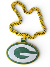 Green Bay Packers Hype Chain 32" Cuban Necklace Perfect for Football Fans