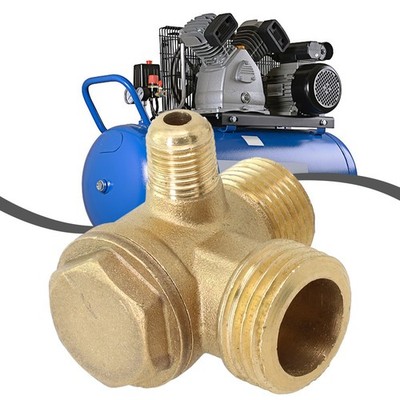 Rückschlagventil Luftkompressor 20*16*10mm (G1/2xG3/8x G1/8) Druckfestigkeit