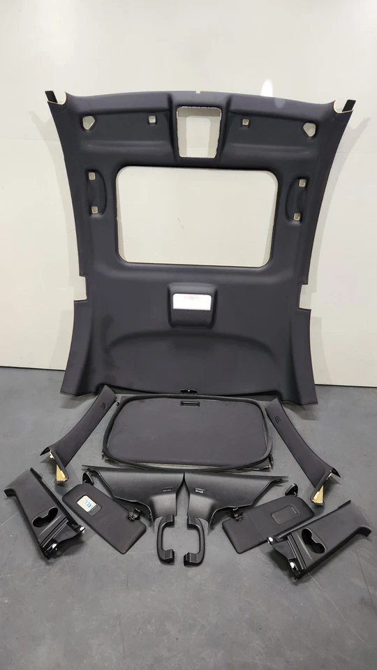 ✅ 08-13 OEM BMW E82 135 cupé techo negro pilares viseras juego de molduras Foto 2 de 4