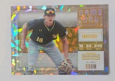 2018 Panini Contenders Draft Picks - Game Day Tickets Alec Bohm #11 Cracked Ice