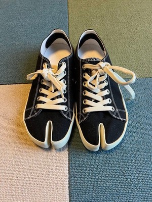 Maison Margiela Tabi Canvas Black Low-top sneakers Women EU39 US8.5 From Japan