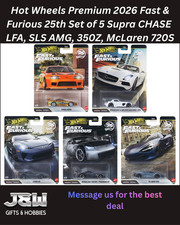 Hot Wheels Premium 2026 Fast Furious 25th Set Of 5 Supra Chase Hnw46-r 164