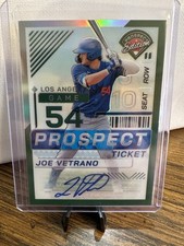 2024 Panini Prospect Edition Green Autograph - Joe Vetrano - Prospect Ticket