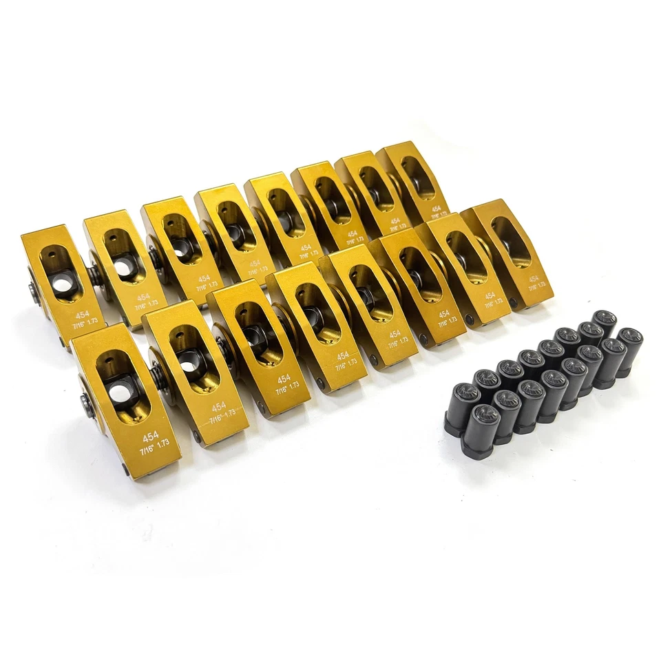 Chevy BBC 454 1.73 Ratio 7/16" Aluminum Roller Rocker Arms Set