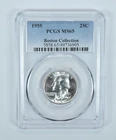 1955 Washington Quarter Boston Collection MS65 PCGS Blue Label