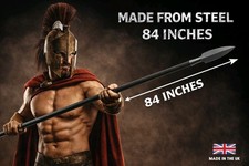 Spartan Spear 84” Steel Replica Leonidas 300 Movie Prop UK