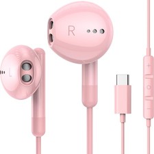 USB C Headphones for iPhone 17 16 15 Pro Max Plus iPad Pro USB C Earphones wi...