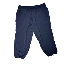 NWT RBX Womens Activewear Crop Pants Drawstring Lightweight Athletic Large