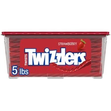 TWIZZLERS 34000503025 5 Pound Licorice Halloween Candy Strawberry