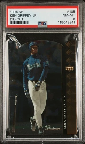 1994 Sp #105 Ken Griffey Jr. ( Low POP 57 ) Die-Cut PSA 8