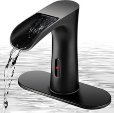 Waterfall Automatic Sensor Faucet, Touchless Bathroom Faucet Commercial Bathroom