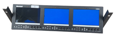 Marshall V-MD563 Triple 5.6'' LCD Rack-Mount Monitor 1280x800   For Parts/Repair
