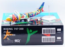 SQ Wings 1:200 South African Airways B747-300 “Ndizani – Flaps Up” ZS-SAJ