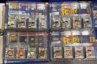 Funko Bitty Pop Complete Set Of 16 Dc Comics Batman with 4 Clear Shelves