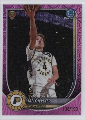 2025 Bowman Chrome Mega Box Pink Mojo Refractor /199 Taelon Peter Rookie RC 6q5