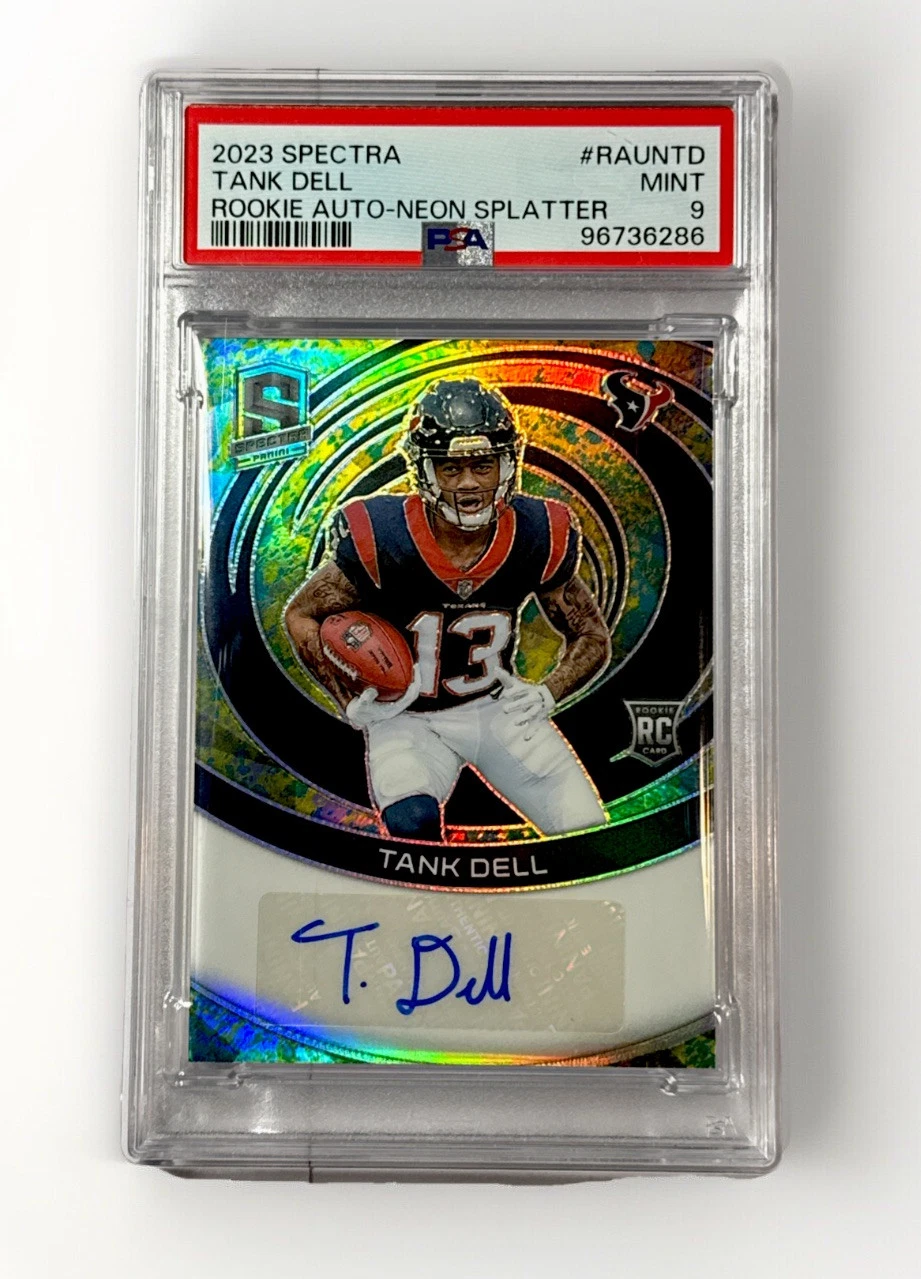 Tank Dell Panini Spectra Rookie Autographs #RAUNTD Neon Splatter