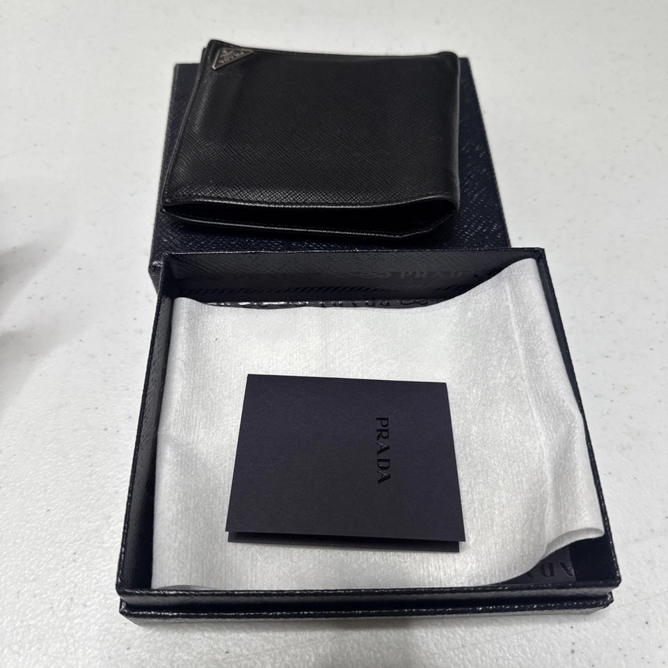 Prada Saffiano Men's Wallet Black 12345 138414171 - Image 2 of 4