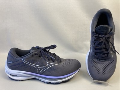Mizuno Wave Rider 25 Women's Size 8 Grey Purple Athletic Running Sneakers VGUC