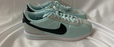NIKE Women's Cortez Textile Sneakers in Glacier Blue/Black Sz 8.5