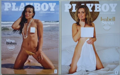 PLAYBOY, 2 Magazine: 07 Juli 2025 + 09 September 2025 Alina Böhm + Isabell Stern - Bild 1 von 3