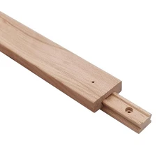 Wooden Drawer Slides 40cm Classic Wood Center Guide Track (15-3/4'') 15-3/4''