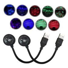 USB Car Roof Star Projector Night Light, Adjustable Car Interior 2PCS