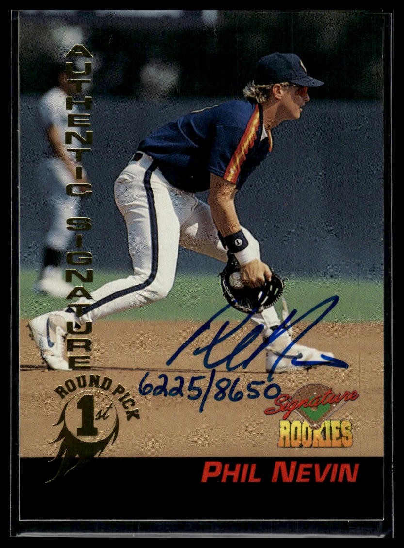 1994 Signature Rookies #37 Phil Nevin Authentic Signatures #/8650 AU SN, AU