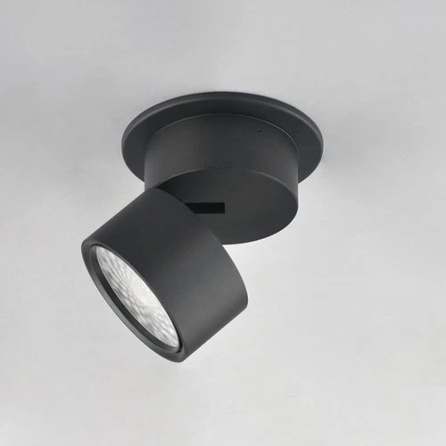 Maxim 86242 Swinger 6"W LED Semi-Flush Ceiling Fixture - 3000K - Black - Picture 6 of 7