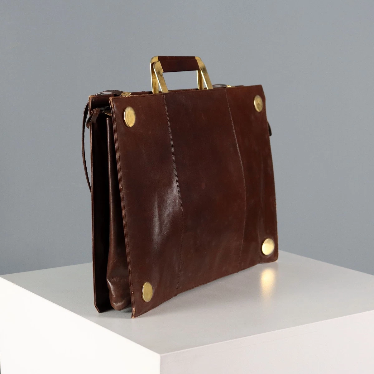 Borsa Borsone A Mano In Vera Pelle Uomo Donna Rindway - Cuoio