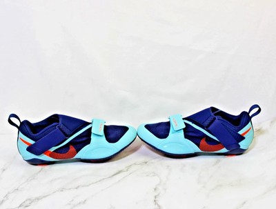 Nike SuperRep Size 6 Cycle Blue Void Copa Total Orange Womens Spin Shoes
