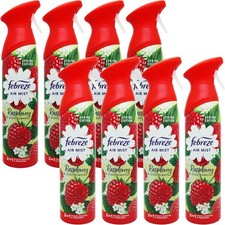 8x Febreze Air Freshener Spray - Raspberry & Elderflower - 185ml