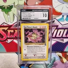 CGC 10 Team Rocket's Meowth 18 Black Star Promo 2000 - Pokemon TCG - SHIPS FAST